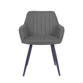 Ozzy Eetkamerstoel - Antraciet Microfiber